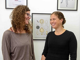 Maze-like patterns are created when the DNA condenses like a row of dominoes in the lab of Prof. Roy Bar-Ziv(l-r) Naama Aviram and Prof. Maya Schuldiner describe a 'safety net' for communication proteins