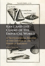פרופ' עדו גייגר - Kant and the Claims of the Empirical World: A Transcendental Reading of the Critique of the Power of Judgment