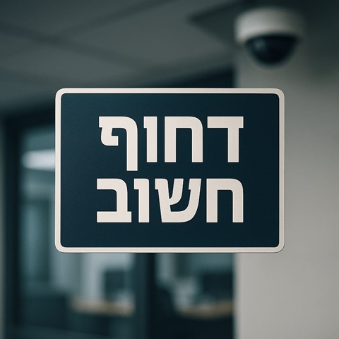 אסטרטגית "חשוב אך לא דחוף" במצבי חירום / דרור שלו