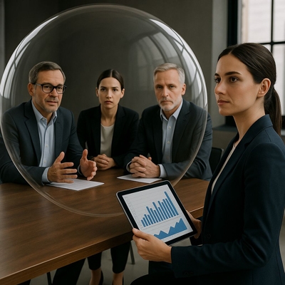 מודל פעולה ארגוני לשבירת בועת ההד: כיצד מנהלי פרויקטים מחזירים את המציאות לשולחן ההנהלה