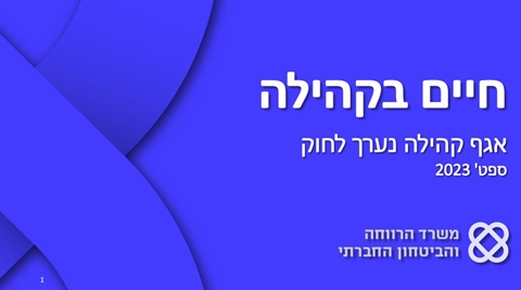 עו"ס דניאל כץ, מנהל אגף בכיר קהילה