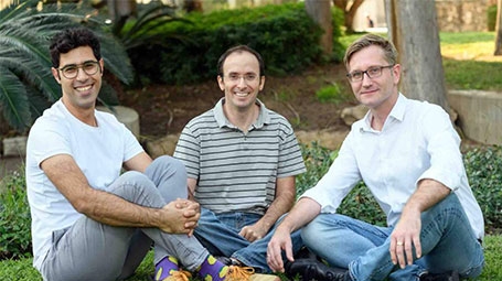 (l-r) Yair Harel, Dr. Gabriel Rosenblum and Dr. Hagen Hofmann